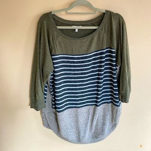 Maurices Tri-Color Light Weight Sweater